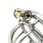 Maxbell Male Chastity Device Stainless Steel Chastity Cage Lock Muscle Training 45mm