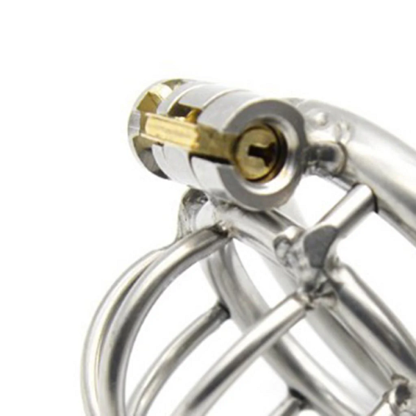 Maxbell Male Chastity Device Stainless Steel Chastity Cage Lock Muscle Training 45mm