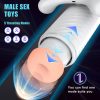 White Latex Cup Vagina and Pubic Machine For Men