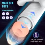 White Latex Cup Vagina and Pubic Machine For Men