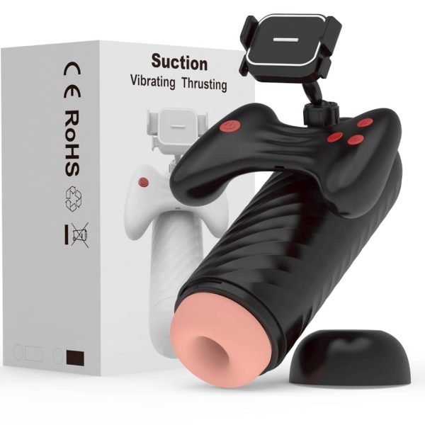 White Latex Cup Vagina and Pubic Machine For Men
