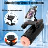 White Latex Cup Vagina and Pubic Machine For Men