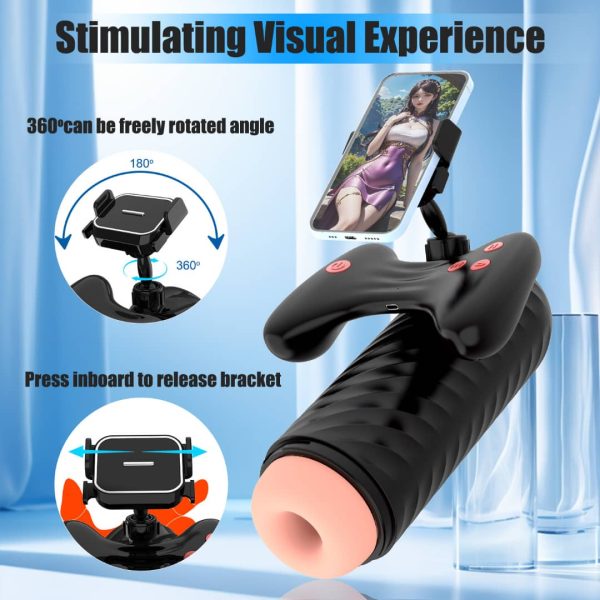 White Latex Cup Vagina and Pubic Machine For Men