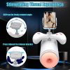 White Latex Cup Vagina and Pubic Machine For Men