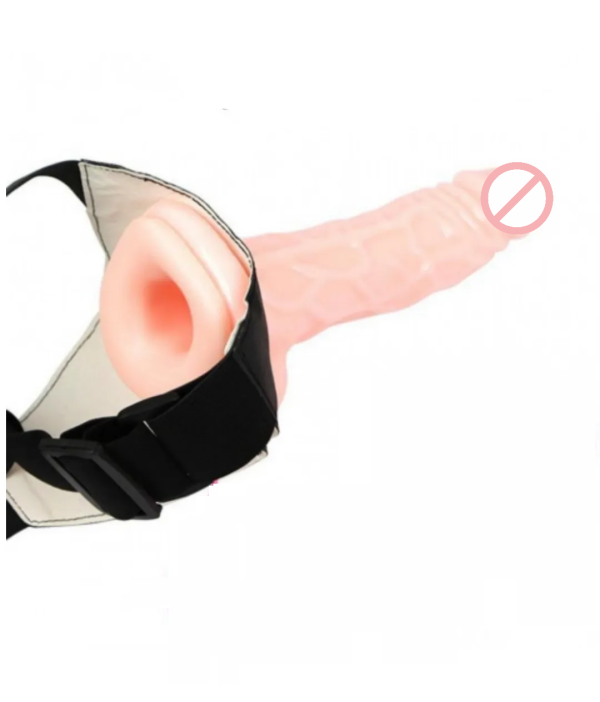 6.5 Inches Realistic Hollow Strap On Dildo
