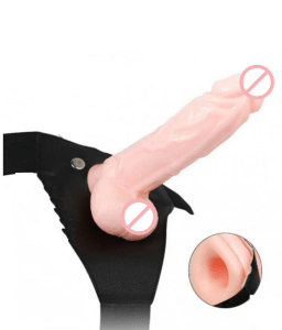 6.5 Inches Realistic Hollow Strap On Dildo