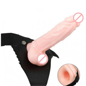 6.5 Inches Realistic Hollow Strap On Dildo