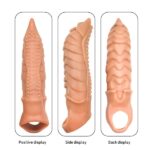 8 Inches Choco Monster Silicone Penis Sleeve
