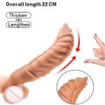 8 Inches Choco Monster Silicone Penis Sleeve