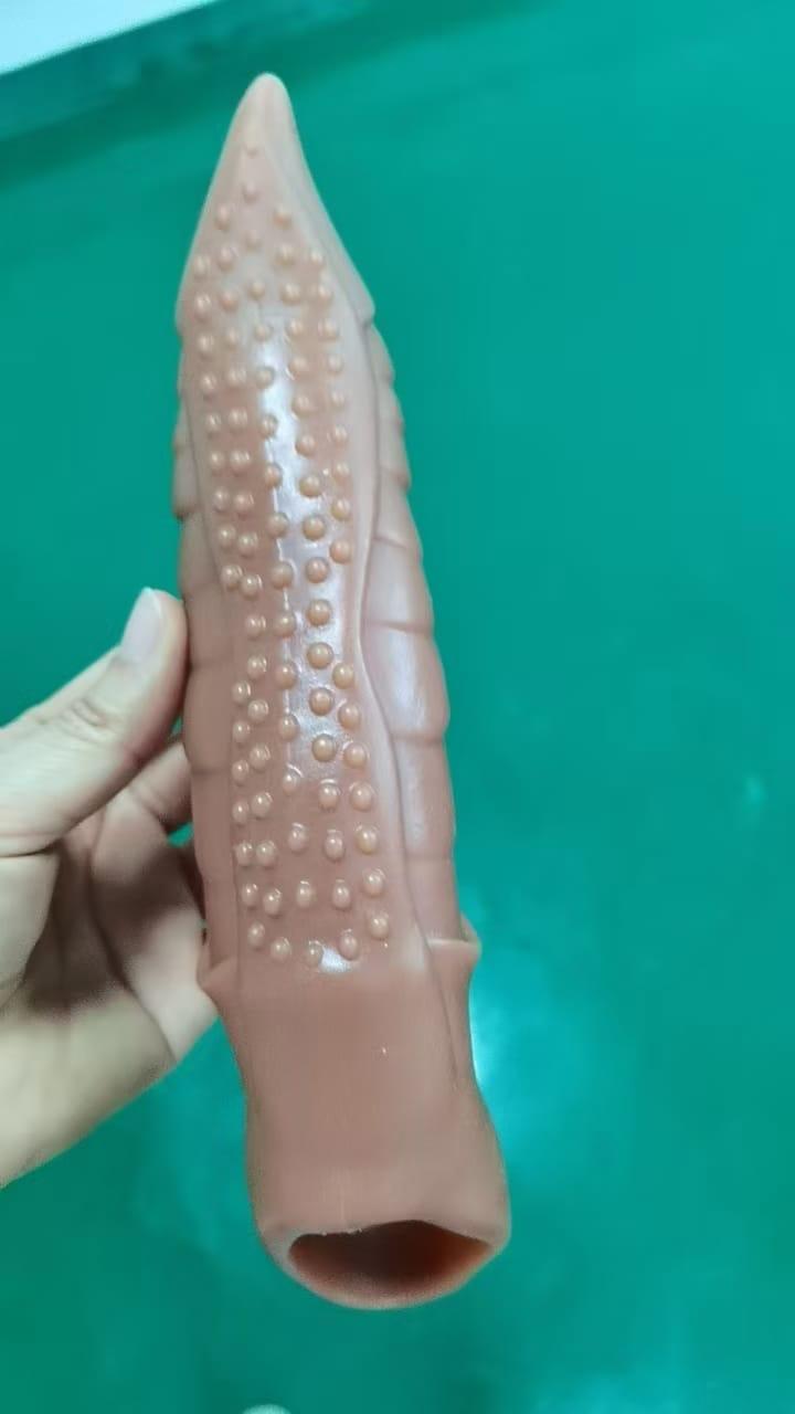 8 Inches Choco Monster Silicone Penis Sleeve1 8 Inches Choco Monster Silicone Penis Sleeve
