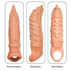 8 Inches Choco Monster Silicone Penis Sleeve