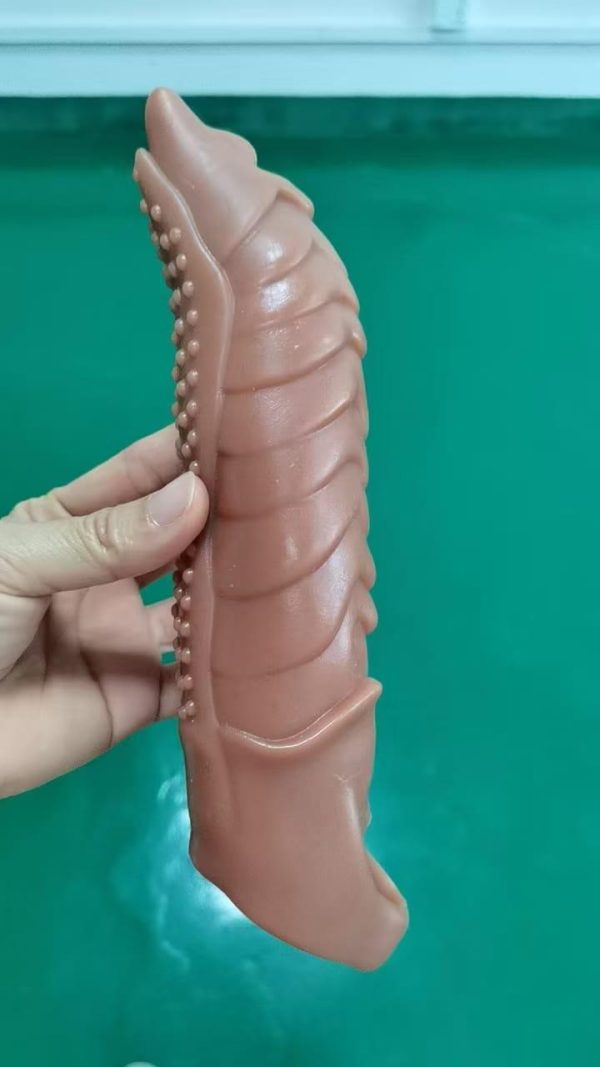 8 Inches Choco Monster Silicone Penis Sleeve