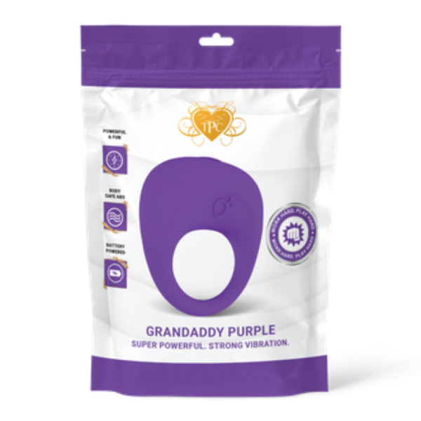 Buddy Purple Silicone Vibrating Cock Ring