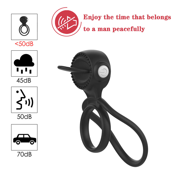 Enigma Vibration Tongue Licking Clitoris Cock Ring