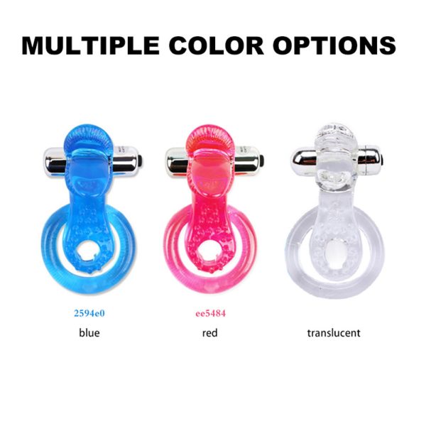 Jolt Dual Rings Vibe Tongue Style Delay Ejaculation