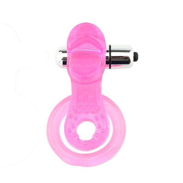 Jolt Dual Rings Vibe Tongue Style Delay Ejaculation