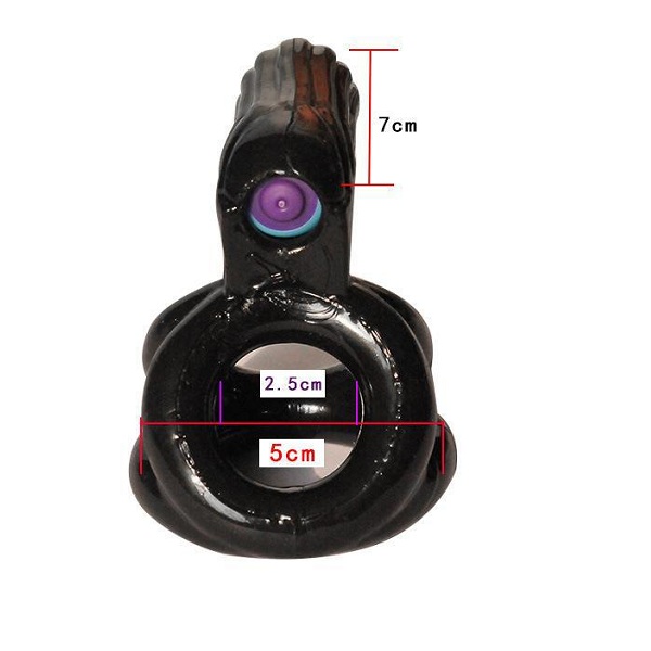 Kairo Cock And Ball Ring Cage With Bullet Vibrator Clitoral Stimulator