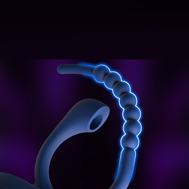 Kono Vibrating Ring For Male Longer Ring With Chain Of Beads For Extra Fun Beaded