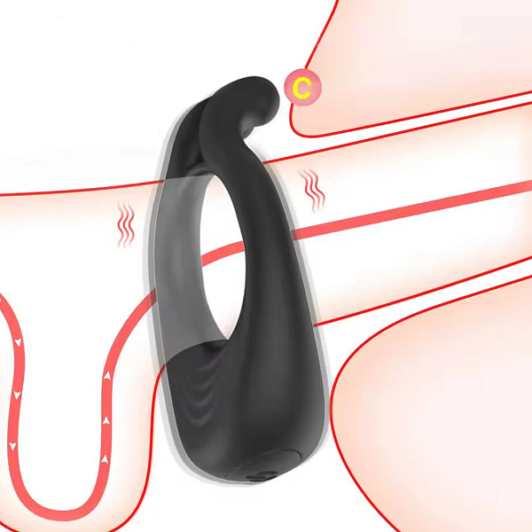 Rumble Orgasm Lock Delay Vibrating Slim Massage Penis Ring
