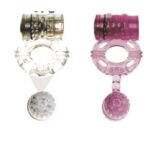 Zenith Silicone Delay Pink Massage Vibration Cock Ring (1)
