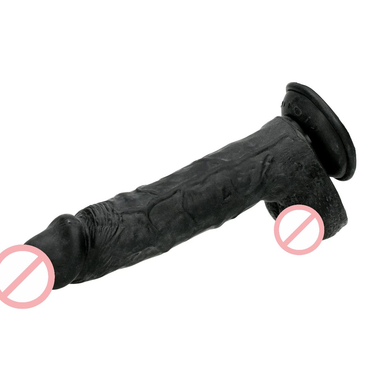10 Inches Black Solid Hulk Realistic Silicone Dildo With Strap On 1