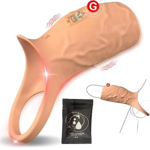 2 In 1 Cock Ring Cum Penis Sleeve For Men