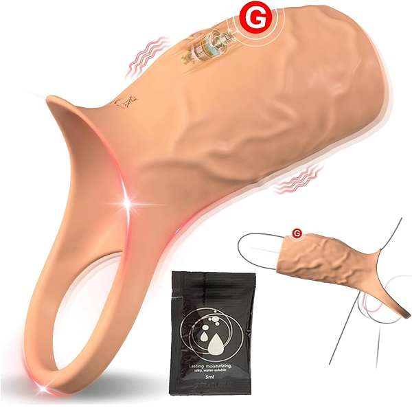 2 In 1 Cock Ring Cum Penis Sleeve For Men