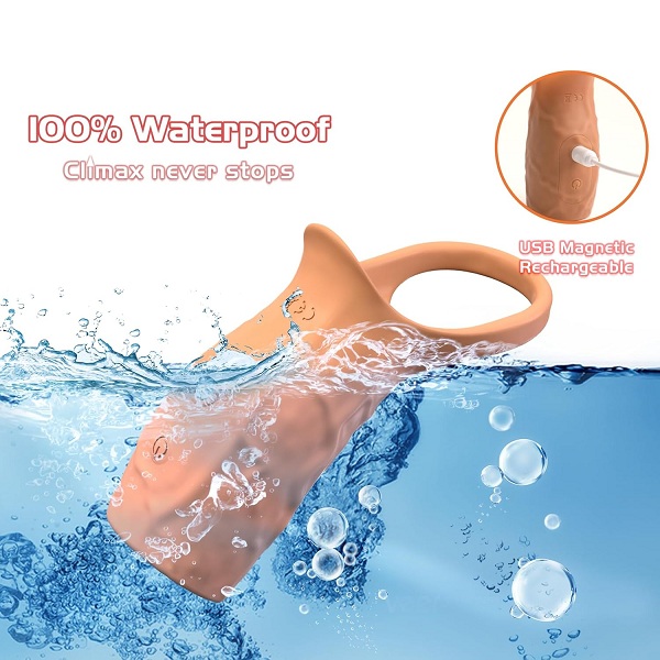 2 In 1 Cock Ring Cum Penis Sleeve For Men