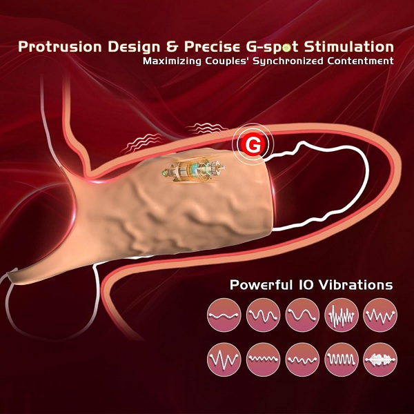 2 In 1 Cock Ring Cum Penis Sleeve For Men