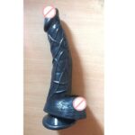 10.5 Inch Z BLACK Long Dildo With Suction Cup