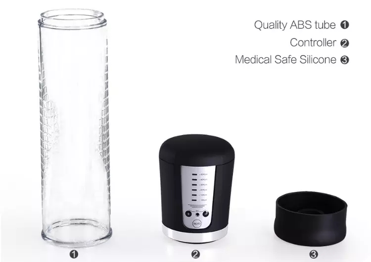 Power UP Vacuum Cylinder Electric Enlargement Penis Pump USB Rechargeable 1