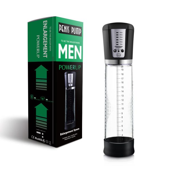 Power UP Vacuum Cylinder Electric Enlargement Penis Pump USB Rechargeable 1