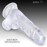 Shot Boy 5-inch Realistic Transparent Dildo