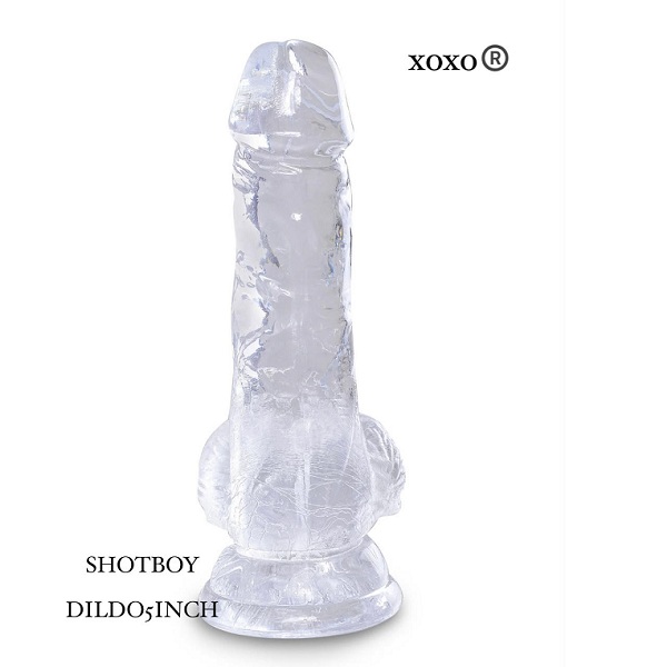 Shot Boy 5-inch Realistic Transparent Dildo