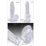 Shot Boy 5-inch Realistic Transparent Dildo