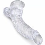 Curvy Transparent Silicone 10 Inch Dildo With Suction Cup
