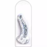 Curvy Transparent Silicone 10 Inch Dildo With Suction Cup