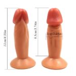 4 Inches Small Slim Dildo With Suction Cup And Without Testicles