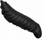 8 Inches Black Monster Silicone Penis Sleeve