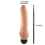 Battery Powered 8 Inch G-Spot Pure Silicone Vibrating Dildo