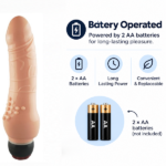 Battery Powered 8 Inch G-Spot Pure Silicone Vibrating Dildo