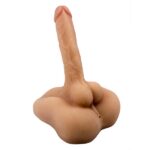 Big 7 Inches Realistic 2 IN 1 Dildo And Anal Masturbator Flesh Dual Density Core