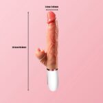 Heated Hot Warming Thrusting Vibrating Silicone Dildo