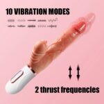 Heated Hot Warming Thrusting Vibrating Silicone Dildo