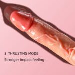 Heated Hot Warming Thrusting Vibrating Silicone Dildo