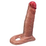 Soft Realistic Pure Silicone Penis Extender With Ball Loop